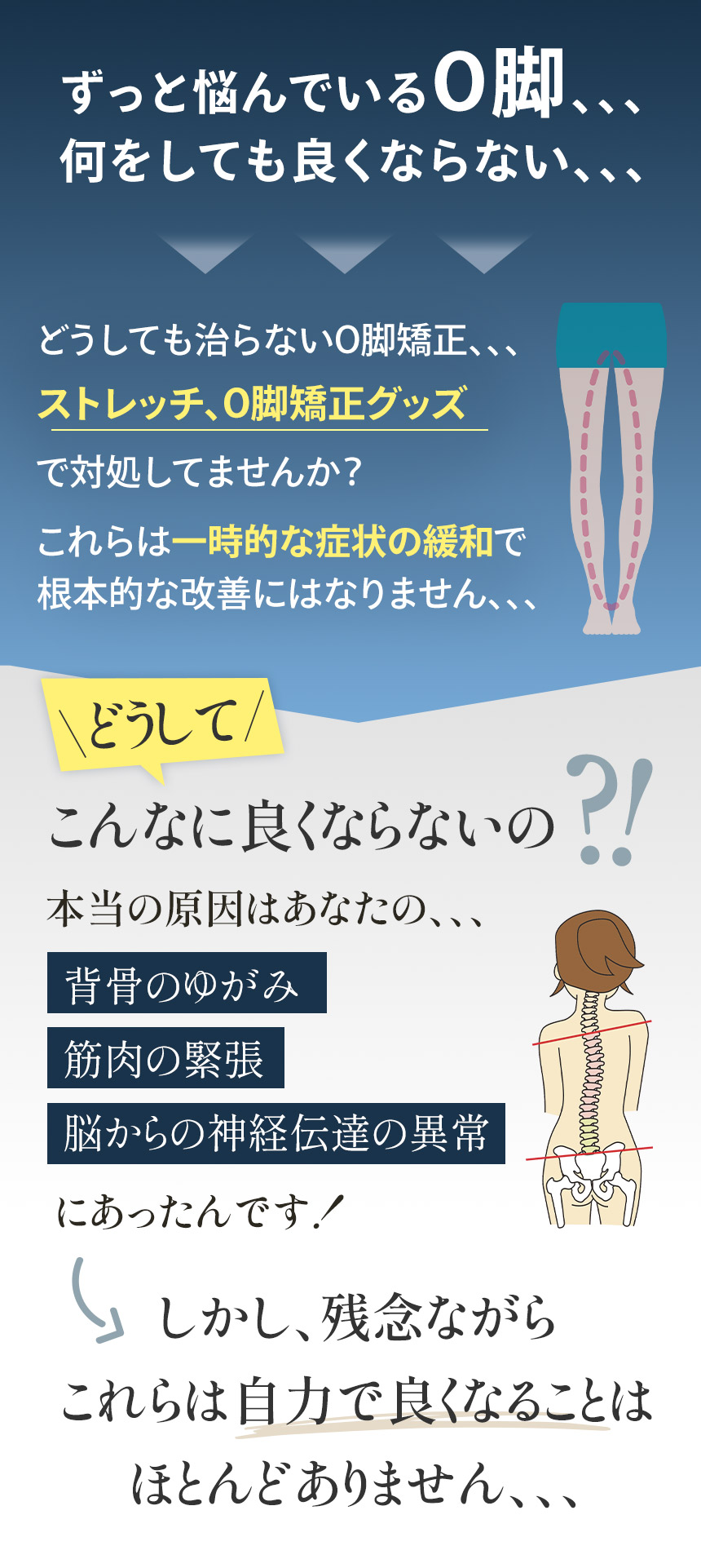 o脚の原因
